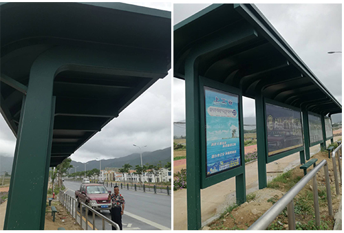 候車(chē)亭實(shí)景圖