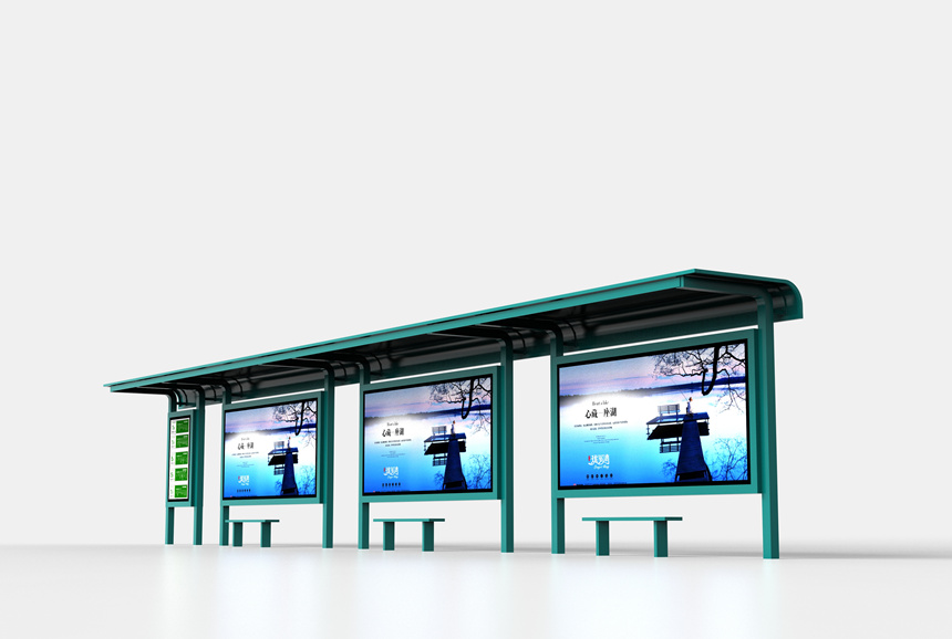 候車(chē)亭效果圖