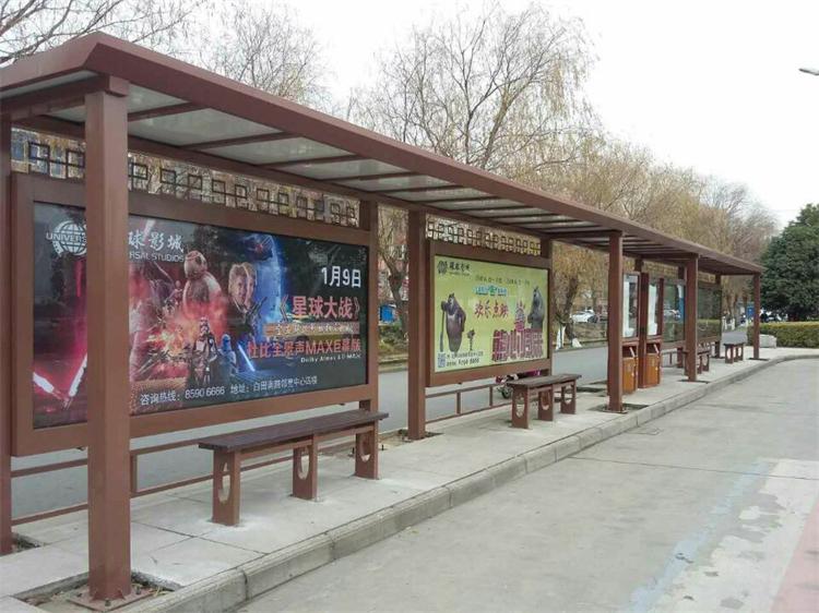 2015年11月5日揚(yáng)州公交候車(chē)亭生產(chǎn)完成