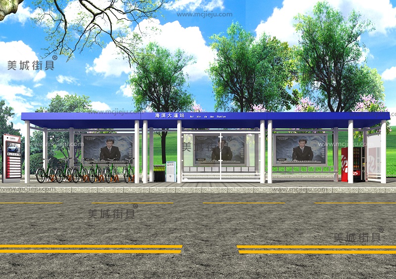 2018.6.29  河南周口公交站臺、候車亭發(fā)貨