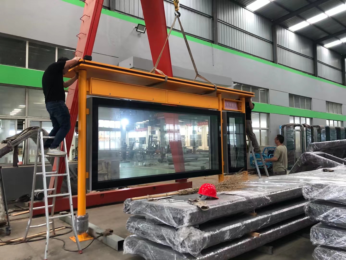 【2021年7月27日】陜西公交站臺、候車亭發(fā)貨