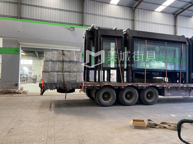 2022.9.26美城街具供應(yīng)咸陽第三車公交站臺(tái)發(fā)貨記錄