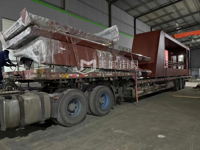 2022.10.6美城街具供應(yīng)忻州第二車、第三車公交站臺(tái)發(fā)貨記錄